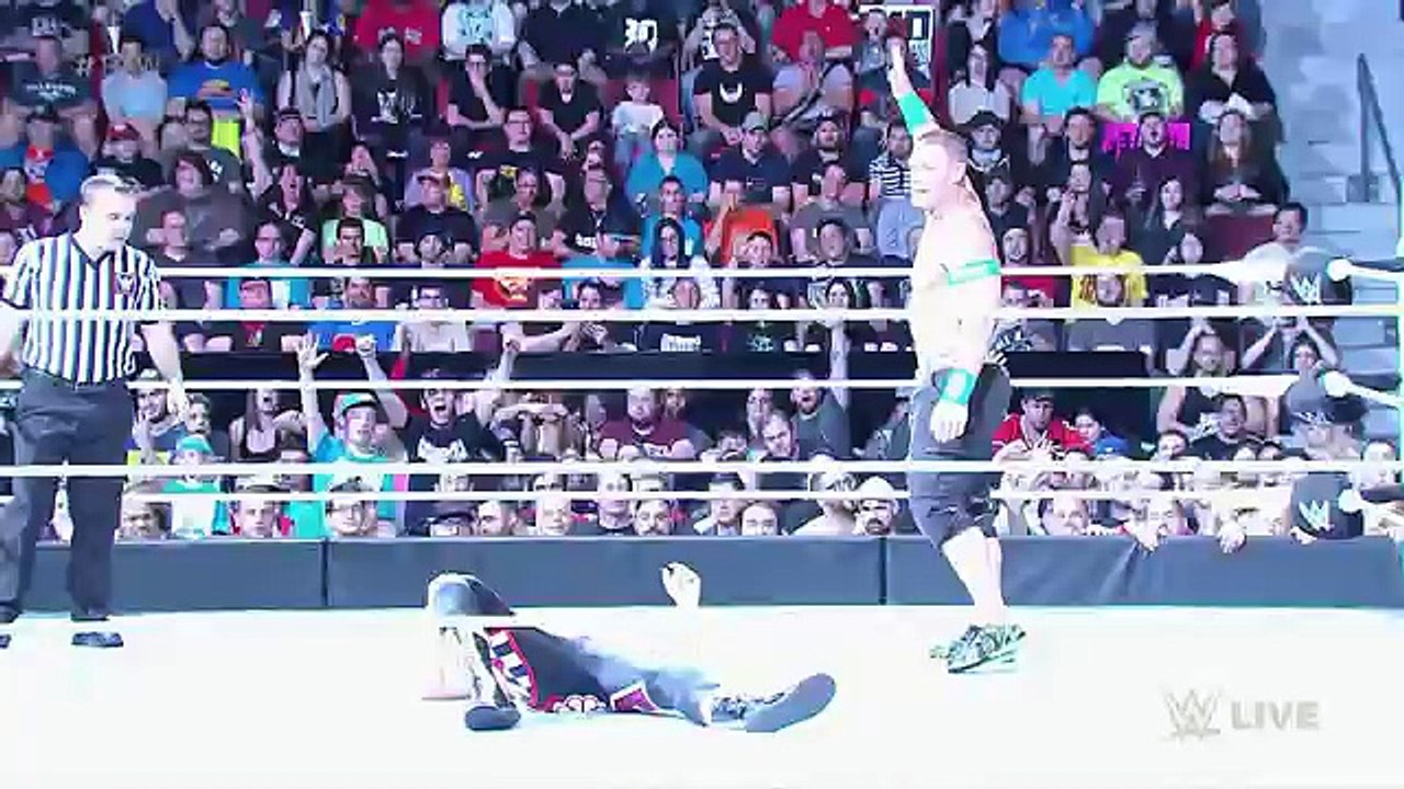 WWE John Cena vs. Sami Zayn – United States Championship Match- Raw, May 4, 2015