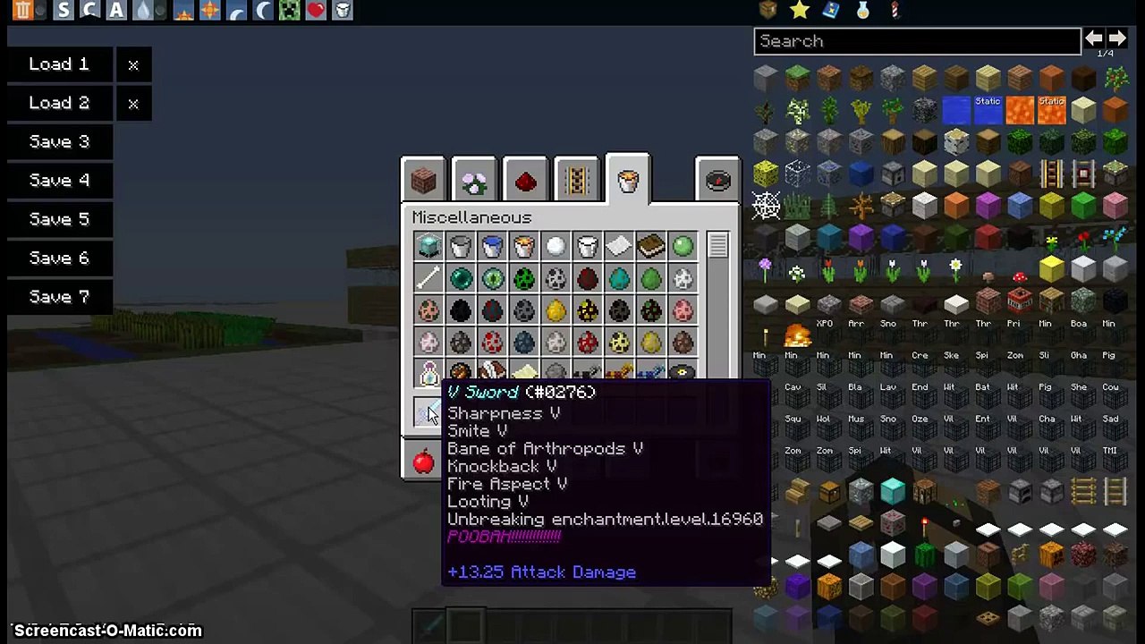 Minecraft command block project - Powerful Swords!!