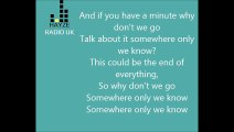 Lilly Allen - Somewhere only we know (Lyrics on screen)