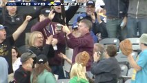 Fan Catches Flying Baseball Bat With One Hand, Doesn’t Spill One Drop Of His Beer