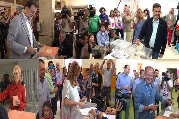 Los políticos votan en España