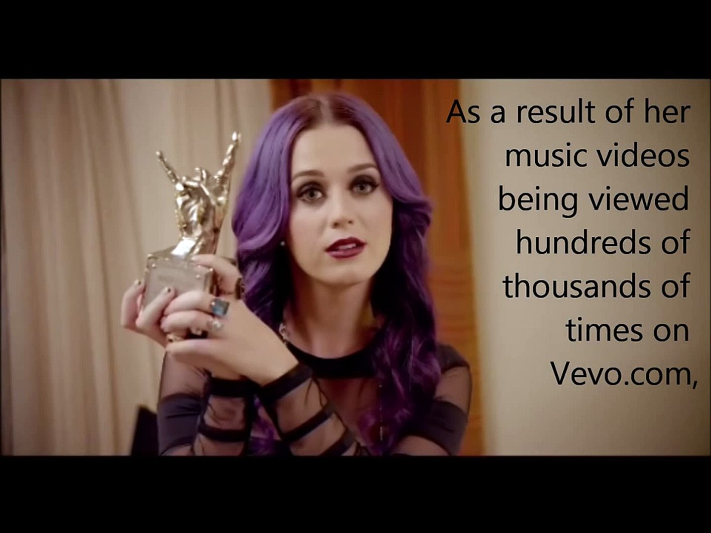 Katy Perry Receives Satanic Achievement Award from Vevo