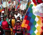 Marcha de los Pueblos Originarios caminando por la verdad hacia un estado plurinacional