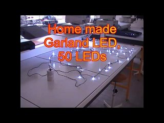 50 LEDs light chain -joule thief