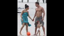 Shirtless Channing Tatum displays his Magic Mike physique while relaxing on Savannah beach ..