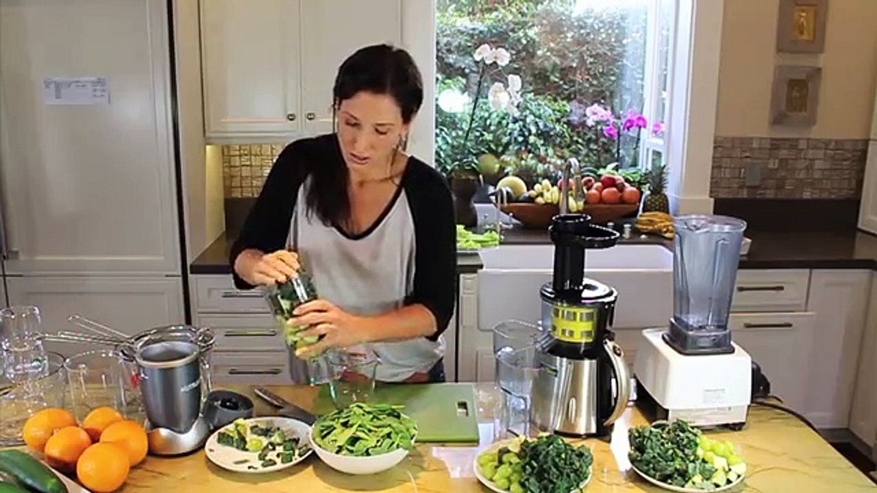 Making green drinks (juices/smoothies) with any appliance.
