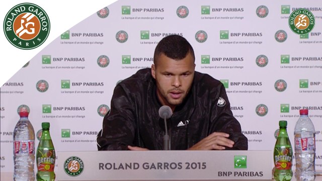 Press conference Jo-Wilfried Tsonga French Open 2015/R128