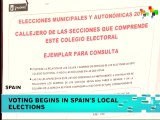 Voting Begins in Spain’s Local Elections