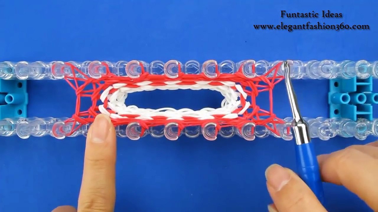 Rainbow Loom Santa Hat for Snowman/Penguin/Snata Claus/Barbie 3D - How to Loom Bands tutorial