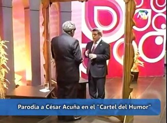 Parodia a César Acuña en "El Cartel del Humor".