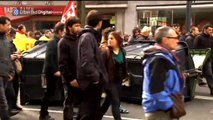 Destrozan tiendas y bancos en disturbios en Bilbao durante la visita del Rey