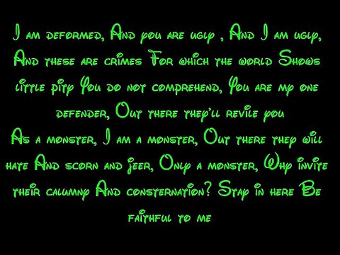 Out There - The Hunchback Of Notre Dame Lyrics HD
