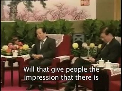 Jiang Zemin gets angry!