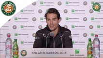 Press conference Fabio Fognini 2015 French Open/R128