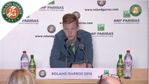 Press conference Tomas Berdych 2015 French Open Women's R128