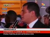 Rafael Correa: Tuvimos un pasado común, ya es hora de encontrar nuestro futuro, nuestro destino común