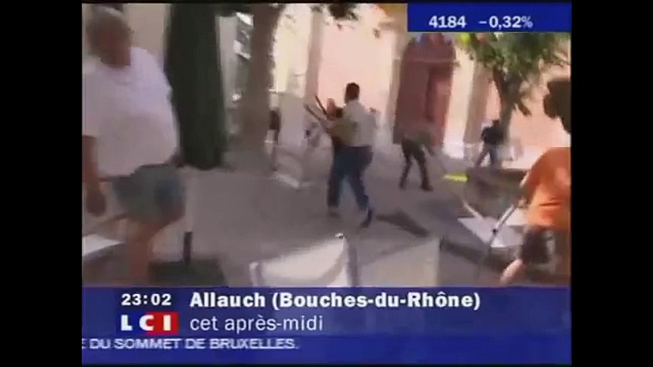 Forains contre CRS à allauch ( Tous solidaires ! )
