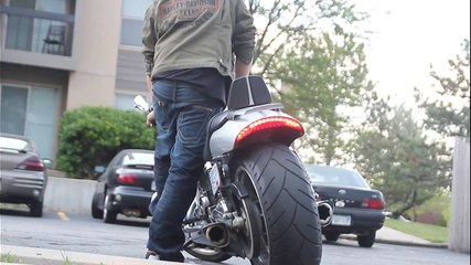 VRSCF v-rod muscle Vance & Hines slip ons, K&N air Cleanser, Fuelpak