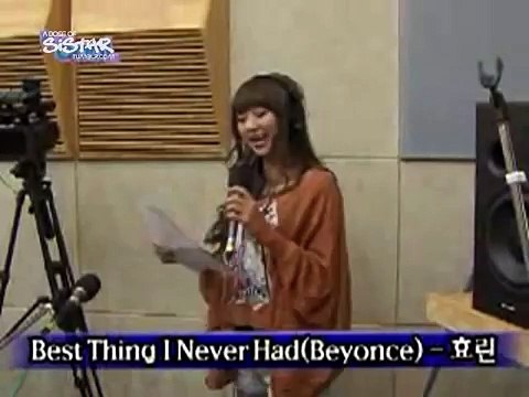 Radio 110930 SISTAR Hyorin - Best Thing I Never Had Beyonce Cover Kiss The Radio