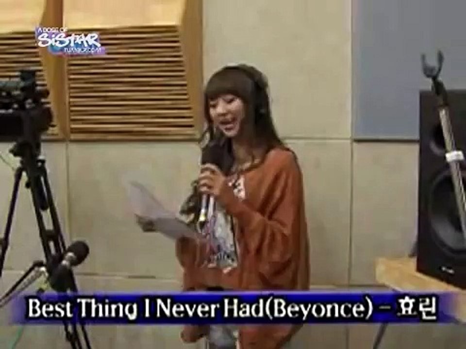 Radio 110930 SISTAR Hyorin - Best Thing I Never Had Beyonce Cover  Kiss The Radio