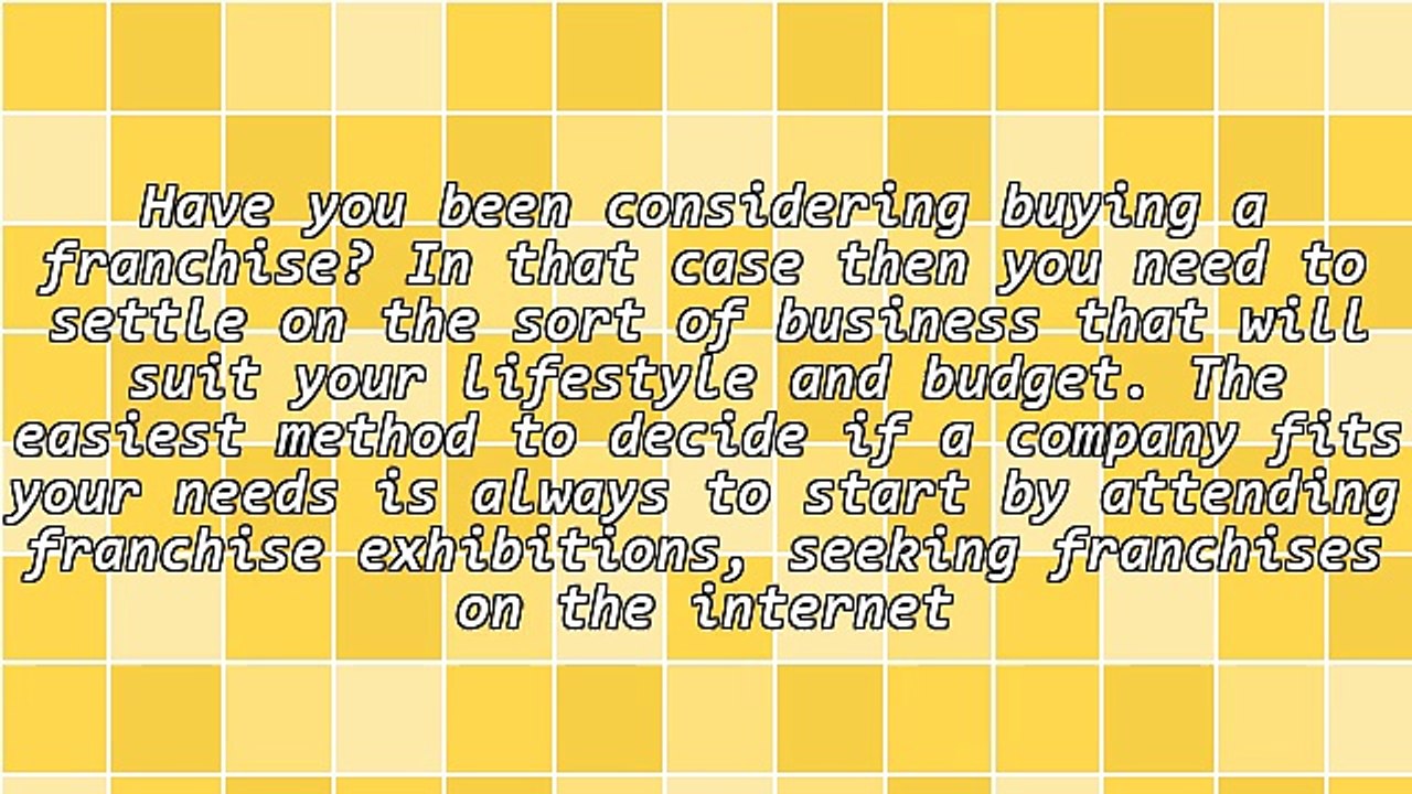 Looking Into A Franchise Business