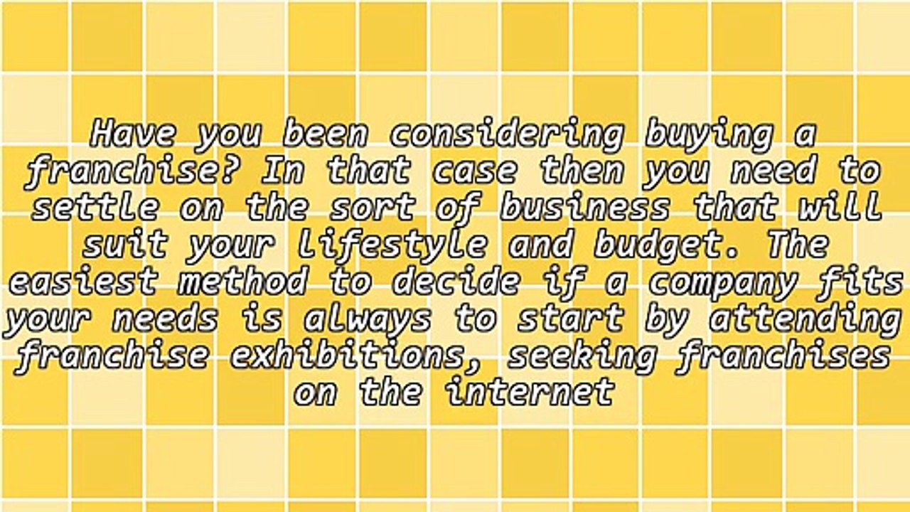 Looking Into A Franchise Business