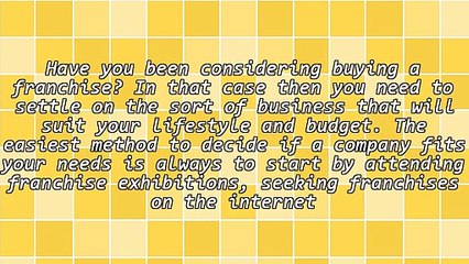 Looking Into A Franchise Business