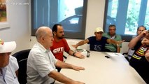 Trabalhadores param jornal da TV Sergipe e sindicatos mostram as suas forças