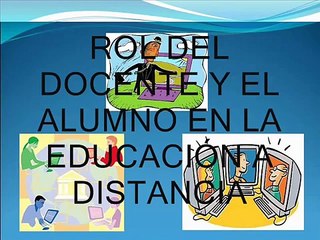 rol derl docente y el alumno virtual