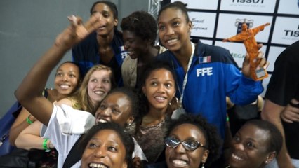 RIO GP ESCRIME "CORALINE VITALIS sur le Podium"