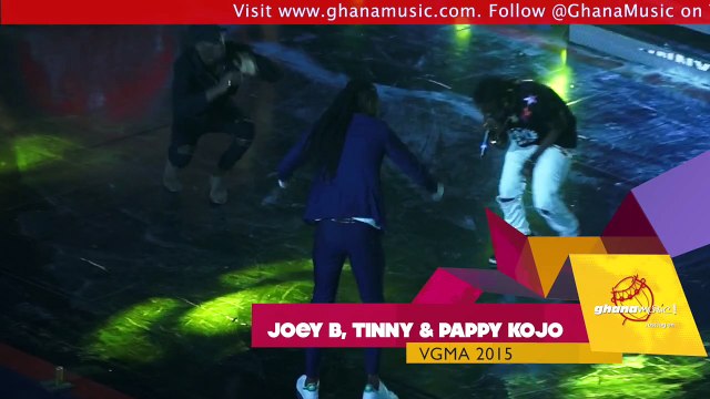 Pappy Kojo & Joey B hail Tinny on stage @ Vodafone Ghana Music Awards '15 | GhanaMusic.com Video