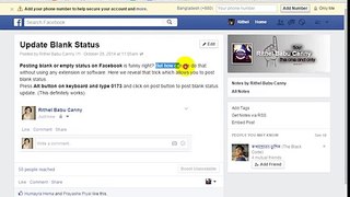 Update Blank Status On Facebook  2015.mp4