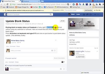 Update Blank Status On Facebook  2015.mp4