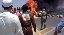 انفجار في مطار جدة
