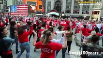 Amerikada Türk Bayraklı Mükemmel Dans Gösterisi