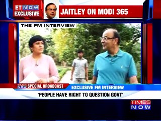 Arun Jaitley To ET NOW