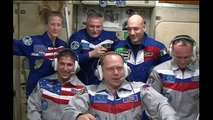 Expedition 37/38 Crew Docks to the Space Station and Talks to Family Back on Earth