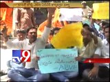 ABVP leaders dharna at Inter board in Hyderabad