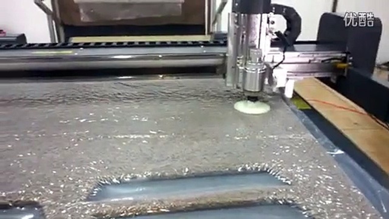 rubber wire ring car mat CNC cutting table production