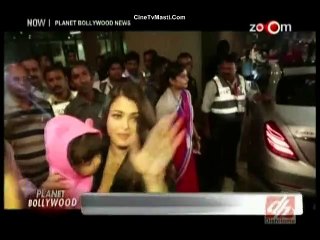 Aishwarya & Aradhya Return From Cannes 25th May 2015 CineTvMasti.Com