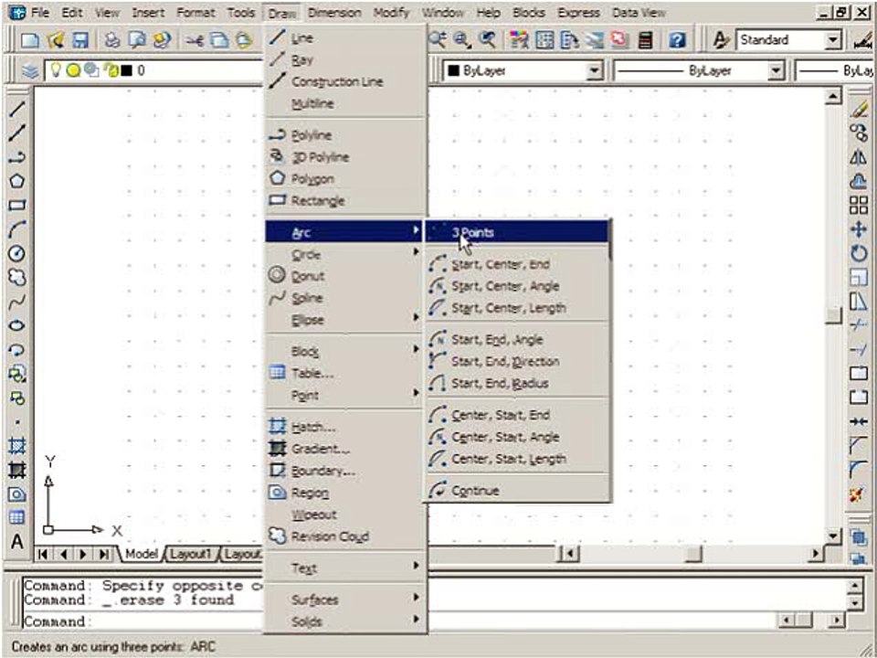 AutoCAD - Arcs - 03-07