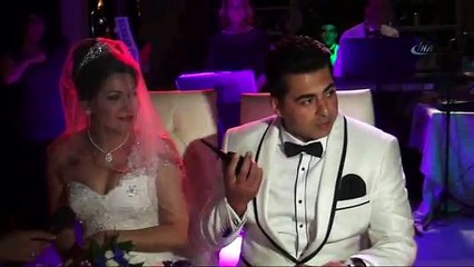 Nikah masasında göreve çağrıldı