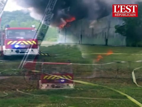 Violent incendie dans une société de la zone d’activités de Custines