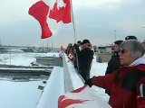 Motorcade for fallen soldier on Highway of Heroes  Jan 27,08