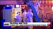 S. Korea, U.S., Japan to hold trilateral nuke talks in Seoul on Tuesday