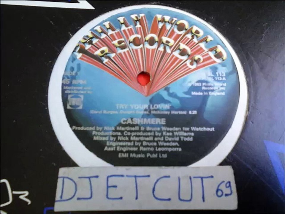 CASHMERE -TRY YOUR LOVIN'(RIP ETCUT)PHILLY WORLD REC 83