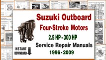 Suzuki Four Stroke Outboard Motors Repair Manuals