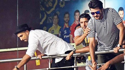 IPL 8 Final MI Vs. CSK 2015 | Farhan, Anil, Ranveer Cheer For Mumbai Indians