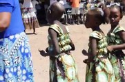Flower Girls Dancing at Kenya Wedding