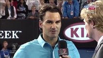 Federer's Post Match Interview after defeating Tsonga in SemiFinals AO 2010